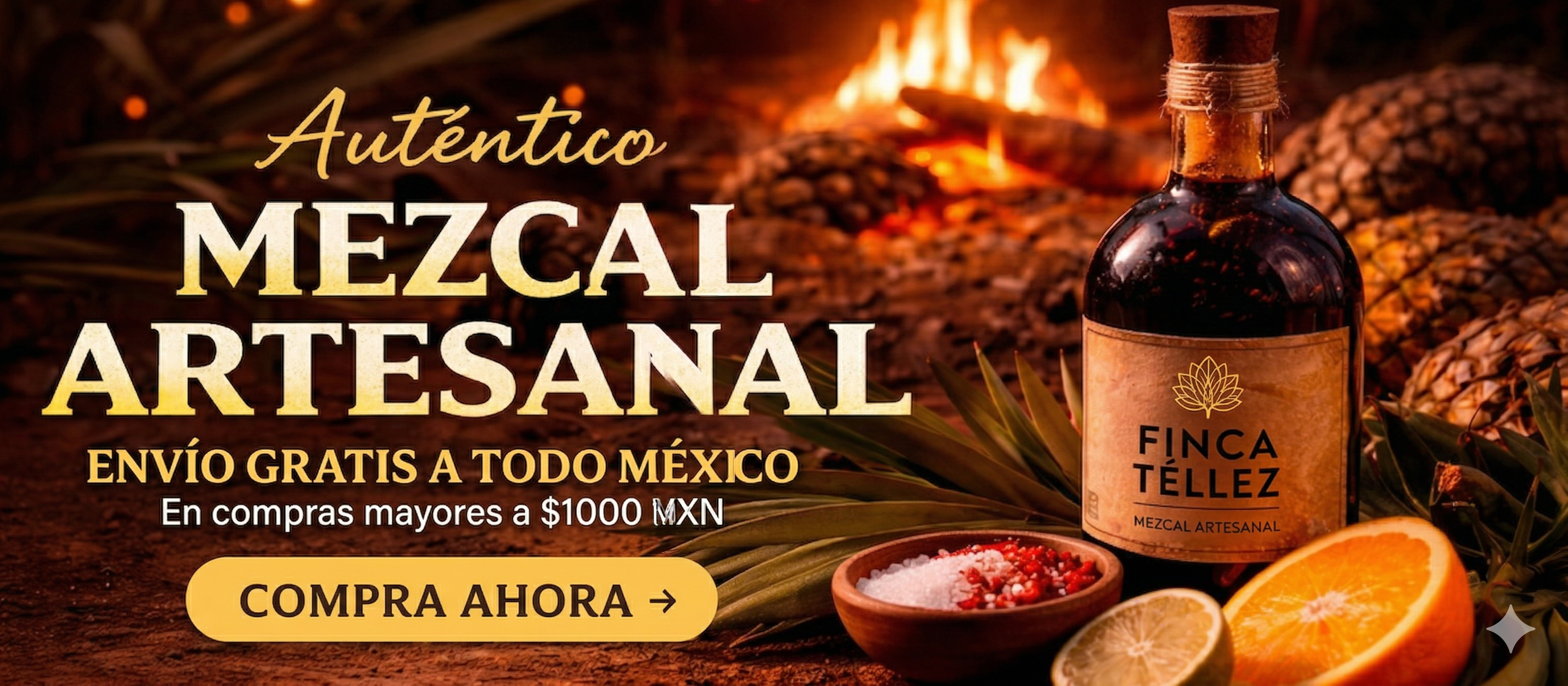 Mezcal artesanal Finca Téllez